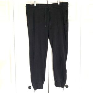 DKNY Sport 100% Cotton High-Rise Joggers with Zipper at Ankles